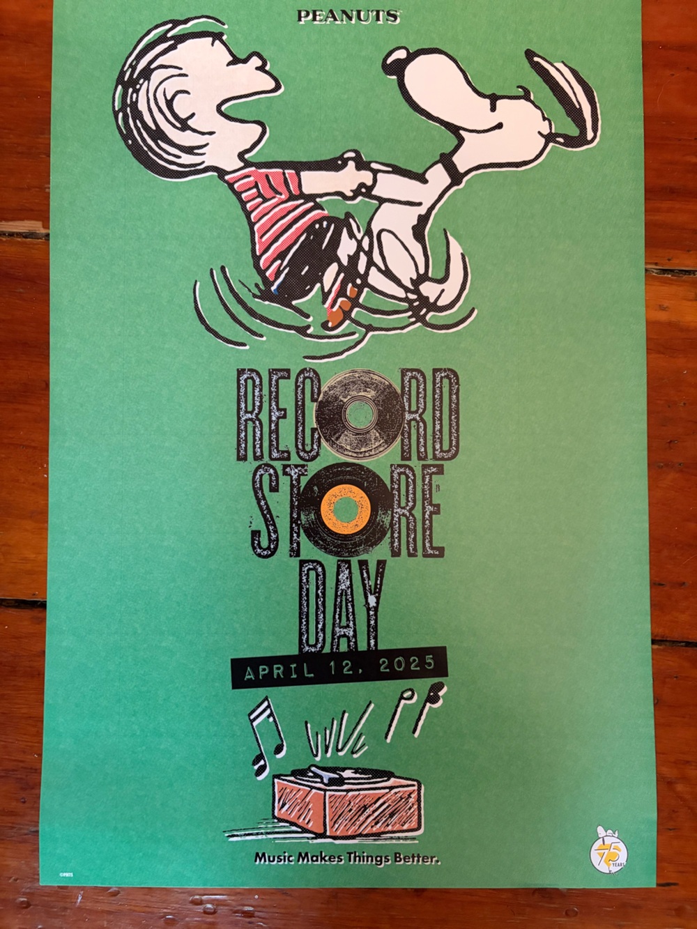 Record Store Day 2025 Peanuts Poster
